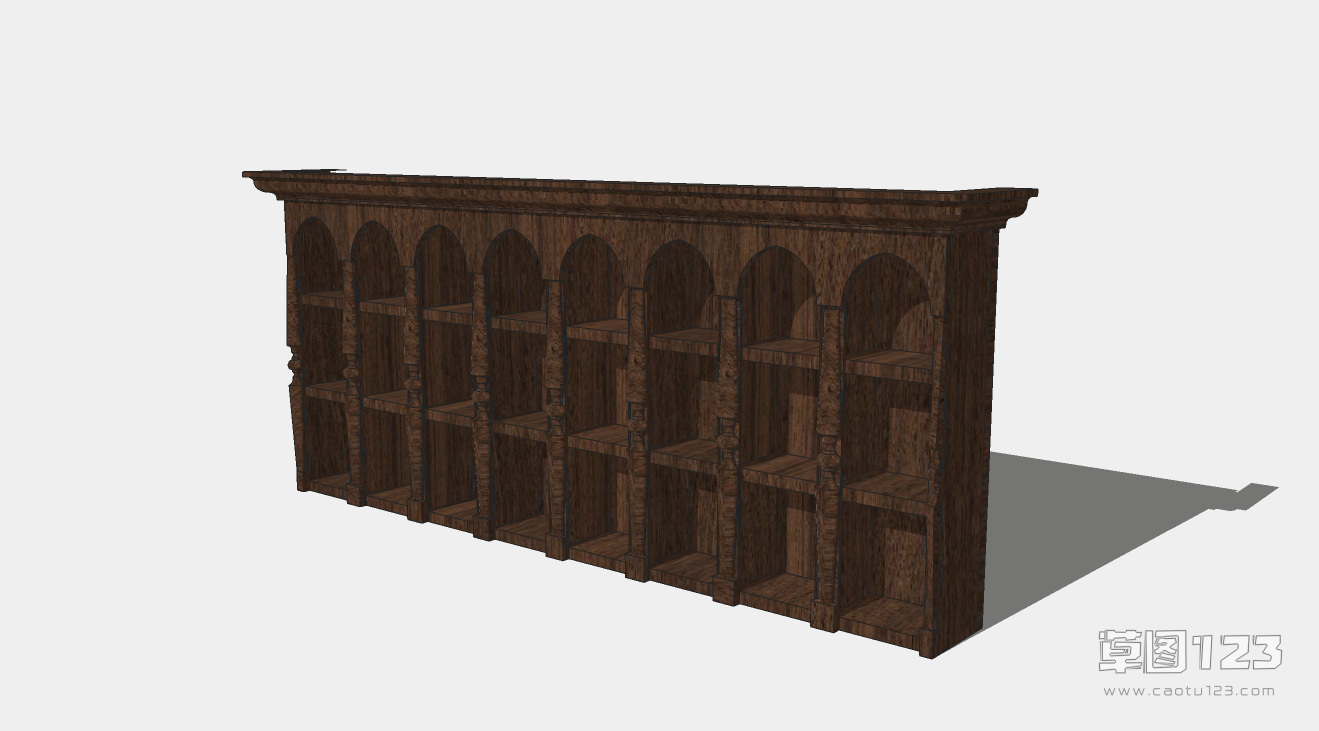 收藏品木柜su模型欧式柜子-018.png(1)