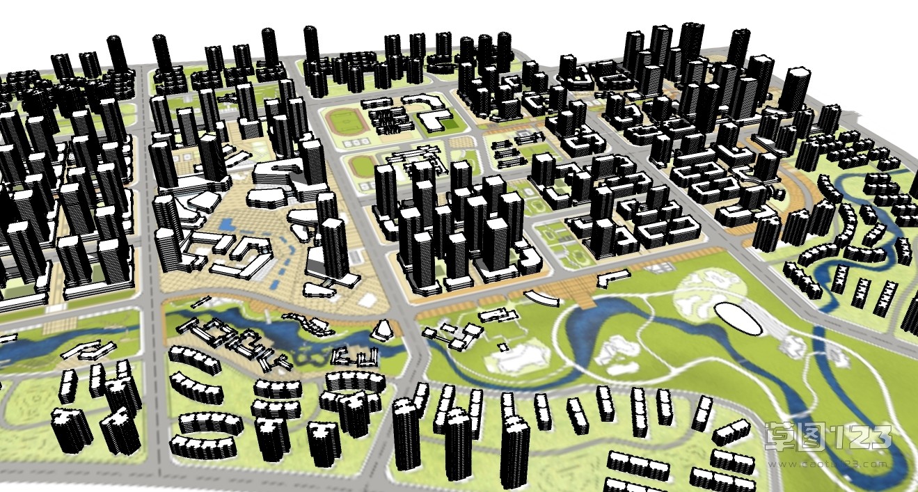 城市设计高清图纸PSD+SU+CAD+PPT汇报2.jpg(2)