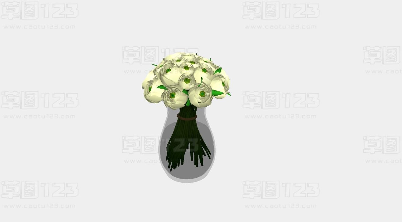 白色花朵插花花瓶su模型盆栽植物_223 (2).jpg(1)