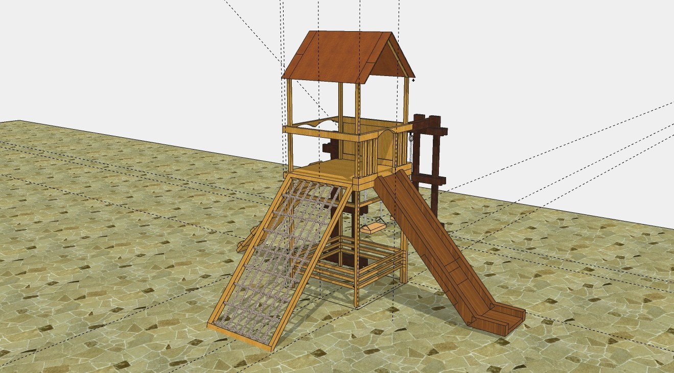 实木滑梯儿童游乐设施su模型1儿童设施 (3).jpg(1)