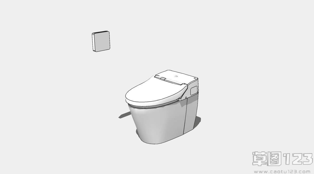 隐藏式水箱马桶坐便器su模型1.jpg(1)