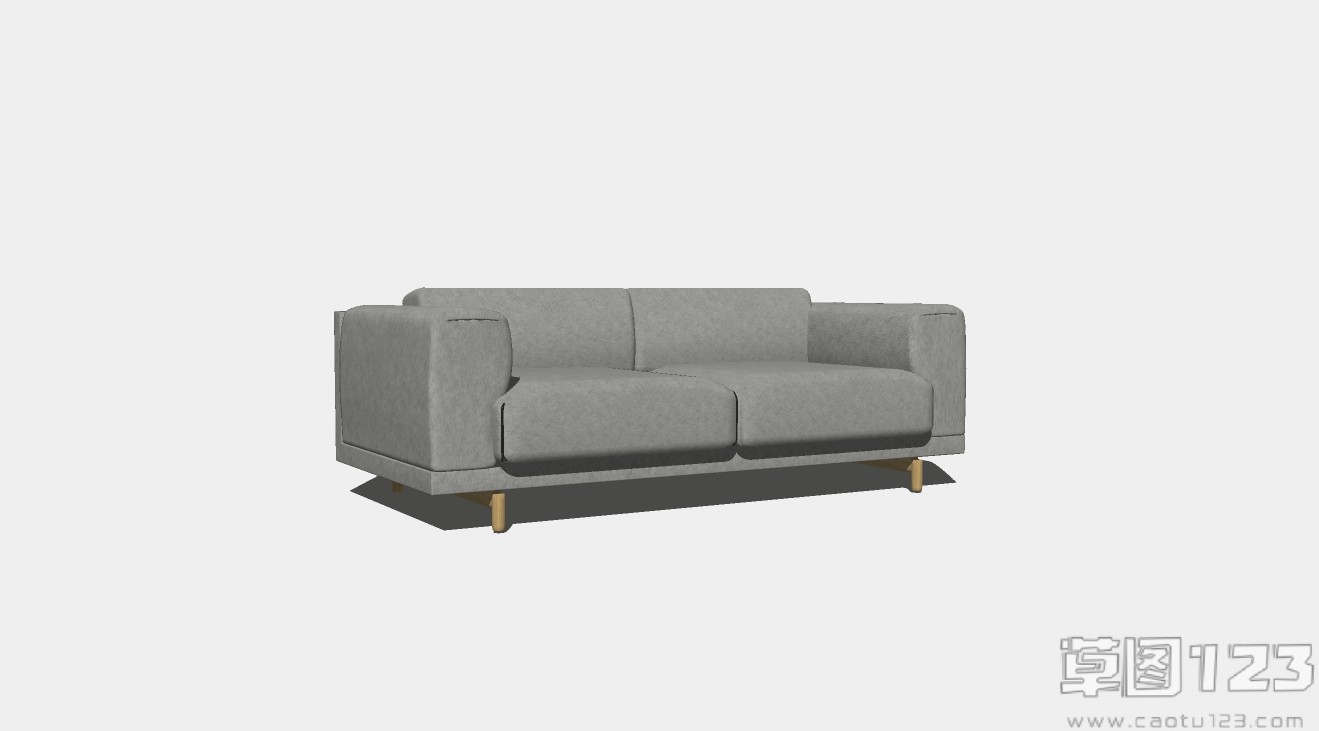 北欧风格双人沙发su模型1.jpg(1)