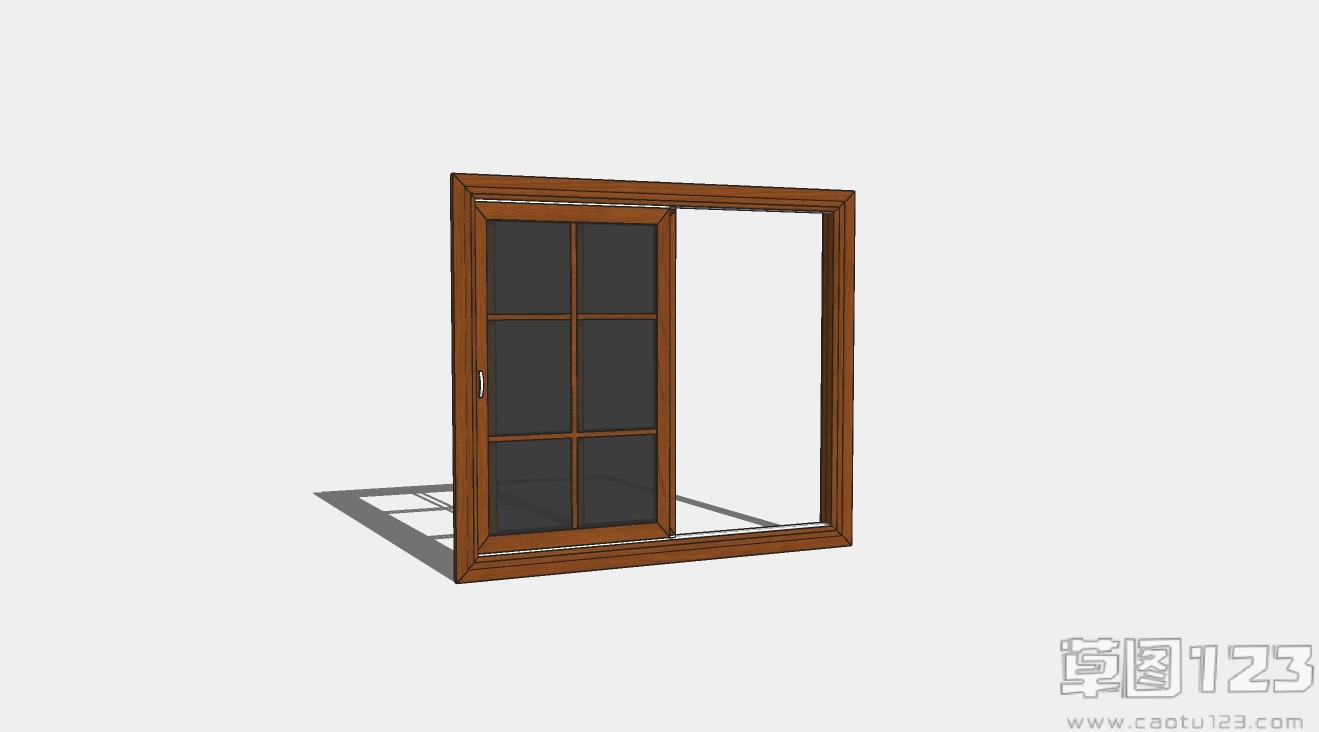 现代家用推拉窗su模型1.jpg(1)