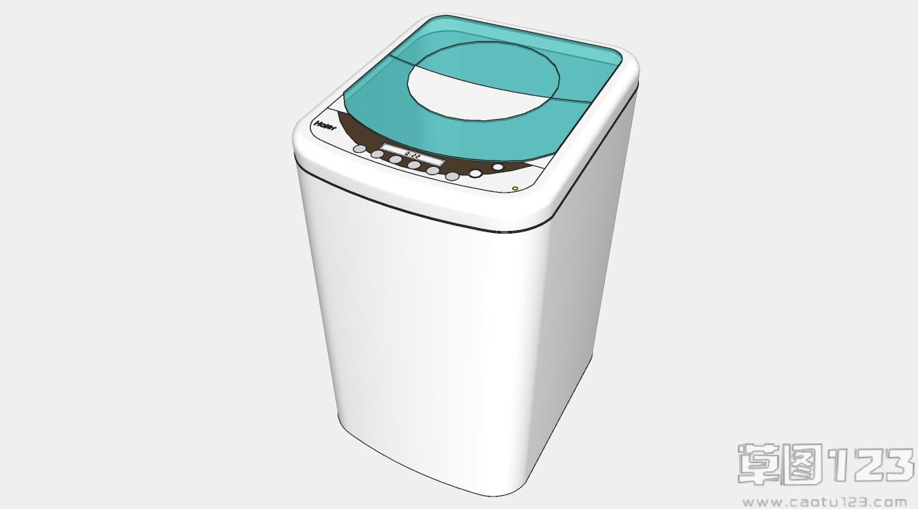 白色波轮洗衣机su模型1.jpg(1)