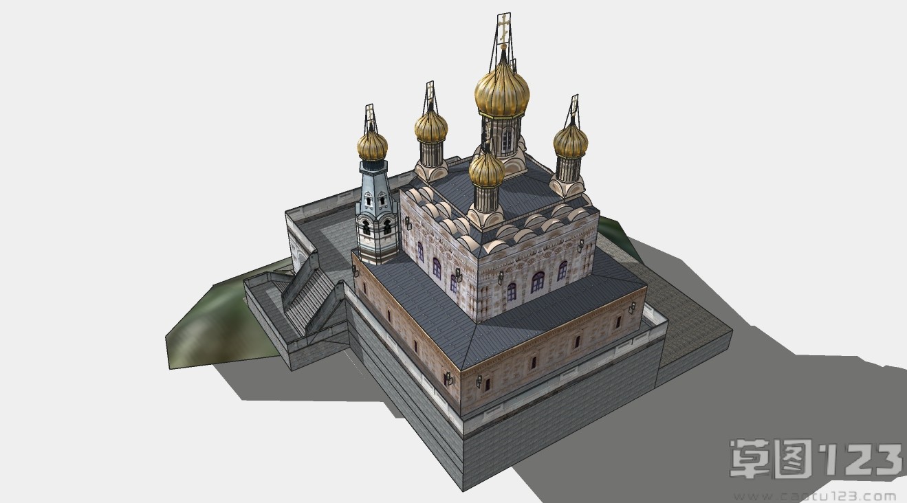 城堡草图外观su模型3.jpg(3)