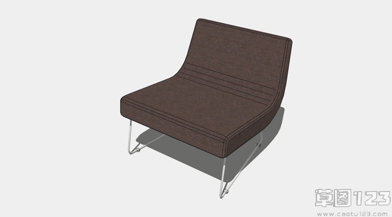 单人无扶手沙发su模型1.jpg(1)