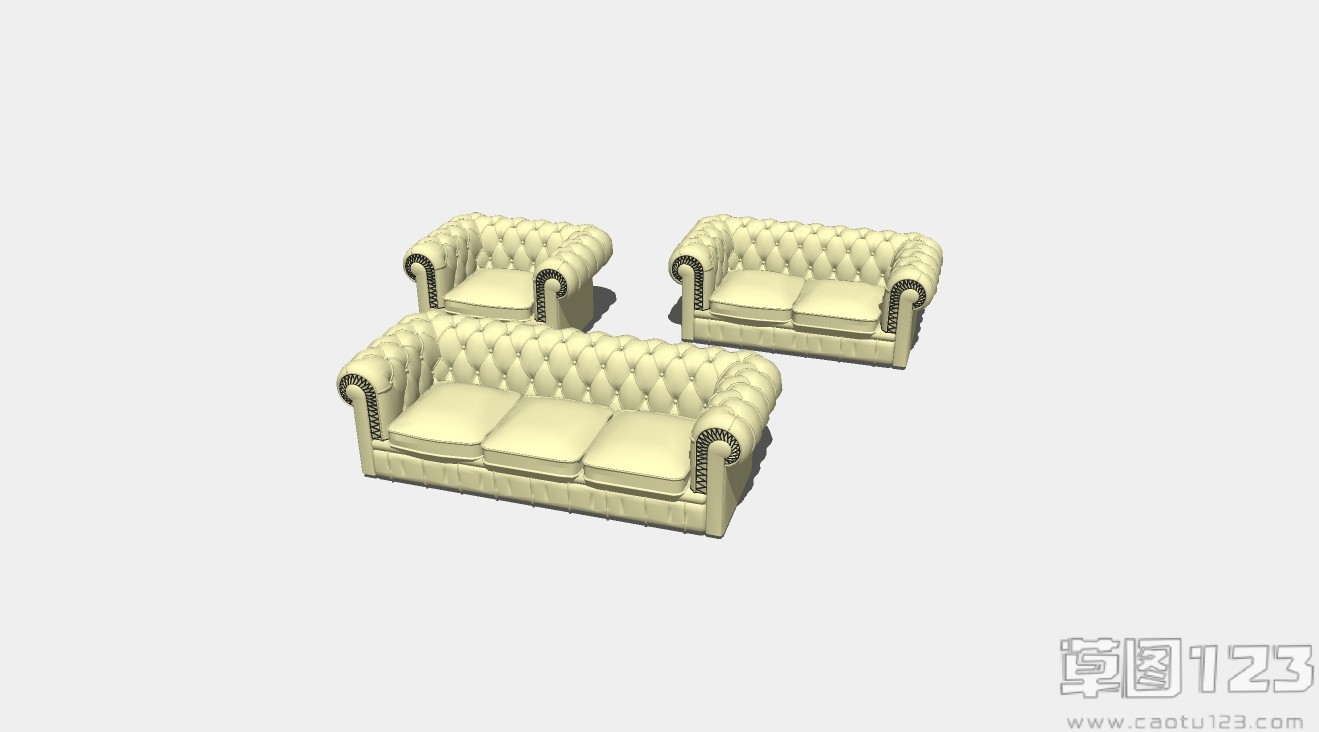 美式沙发组合su模型1.jpg(1)