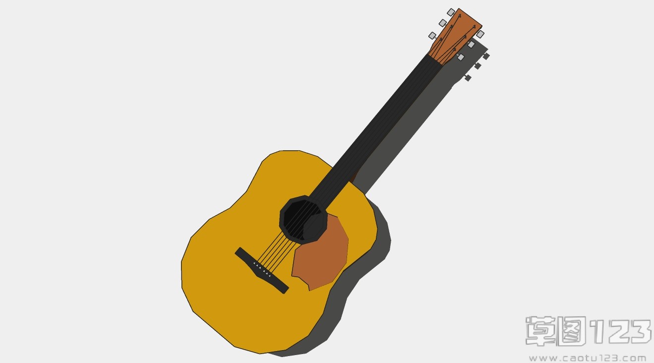 民谣木吉他su模型1.jpg(1)