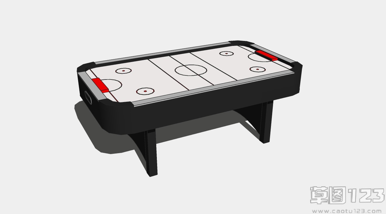 桌上冰球气悬球游戏机娱乐设施su模型1.jpg(1)