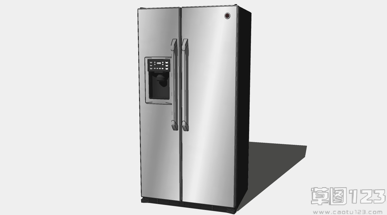 双开门冰箱su模型1.jpg(1)