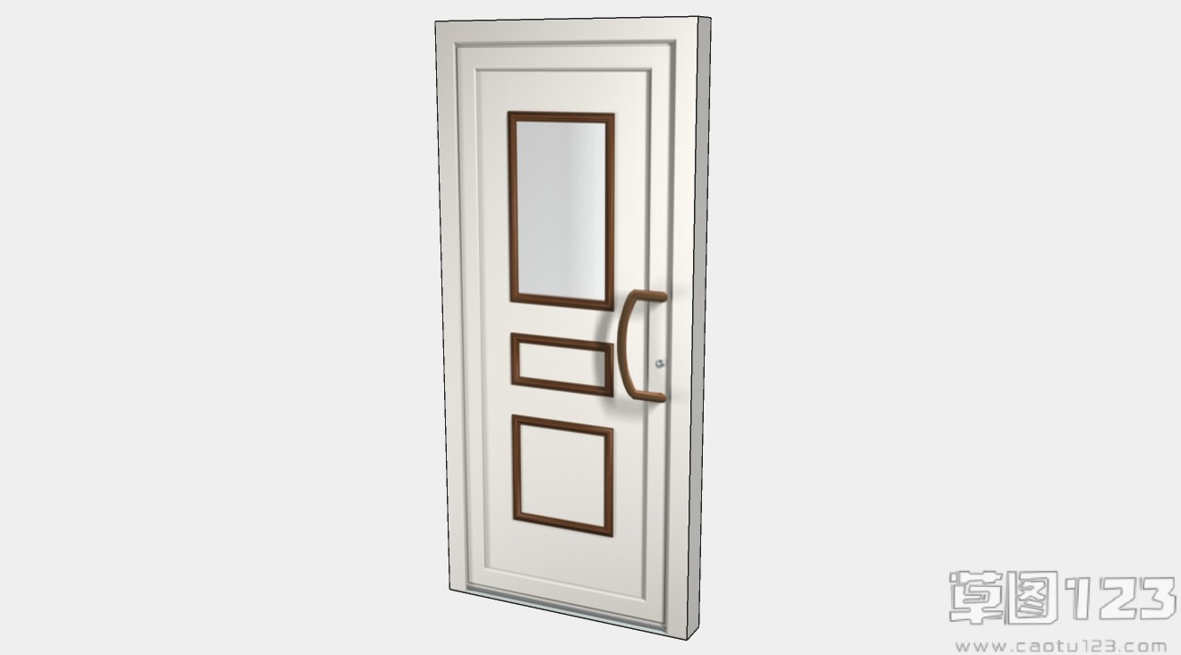 家用平开门木门su模型1.jpg(1)