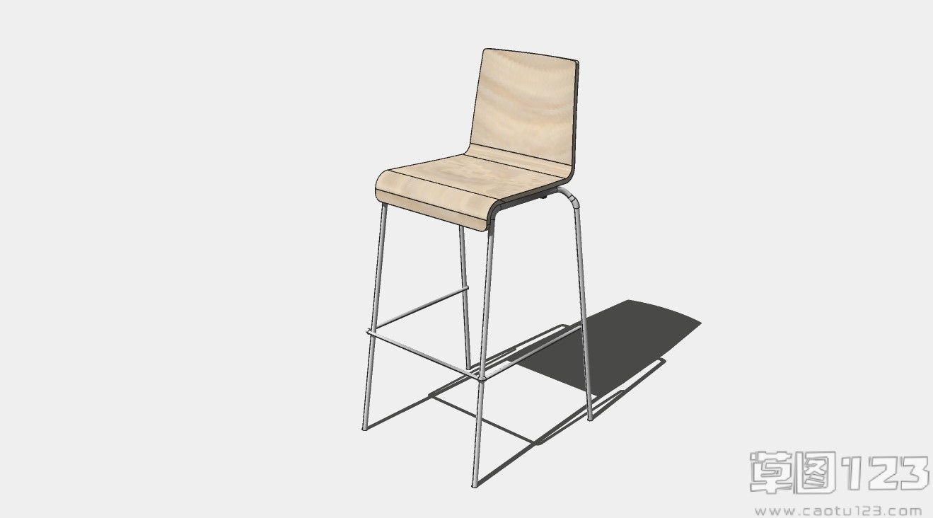酒吧凳高脚椅su模型1.jpg(1)