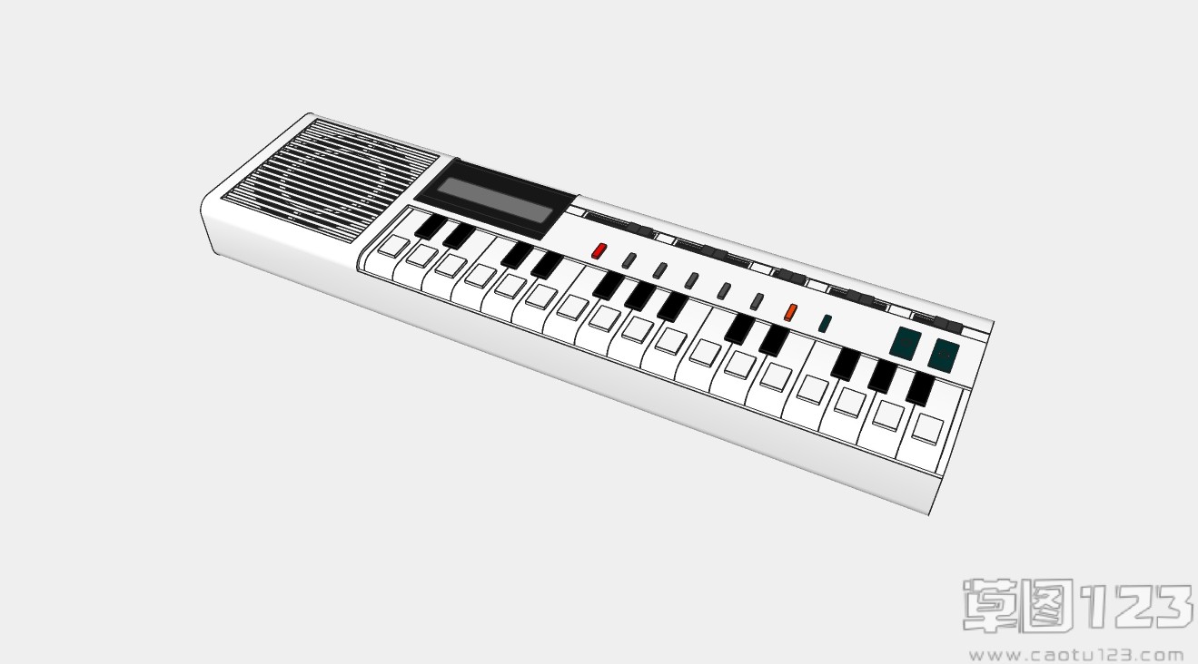 电子合成器键盘su模型1.jpg(1)