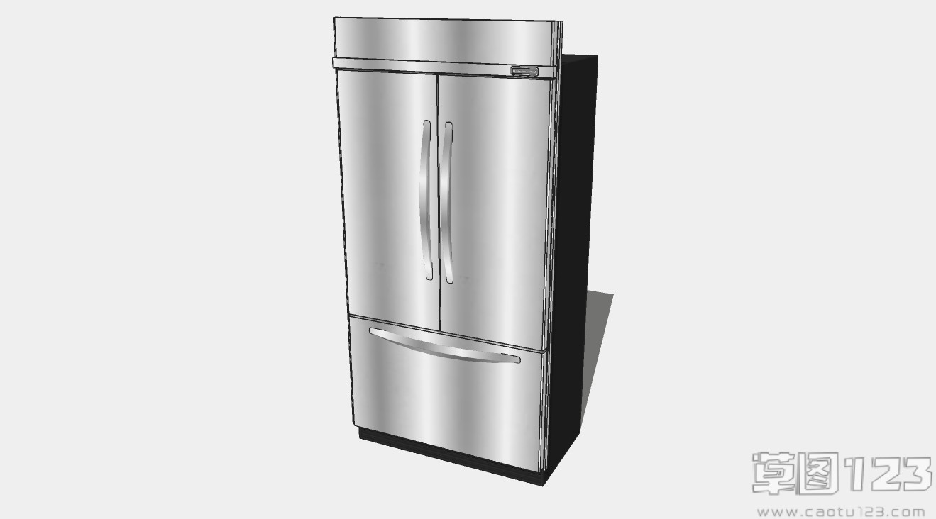 嵌入式双开门冰箱su模型1.jpg(1)