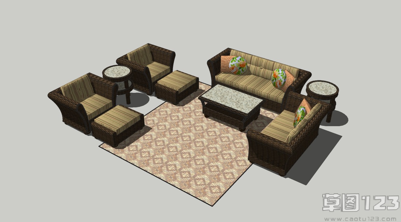 现代多人组合沙发su模型1.jpg(1)