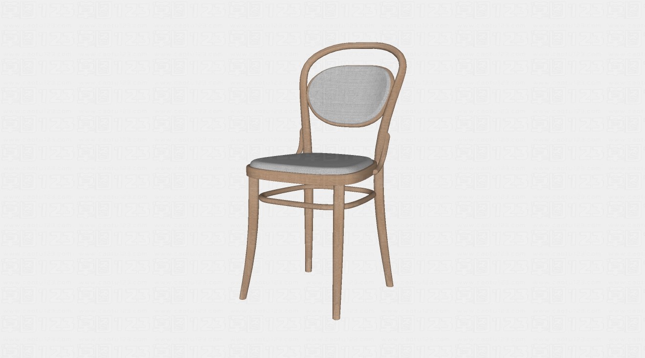单人餐厅餐椅su模型1.jpg(1)