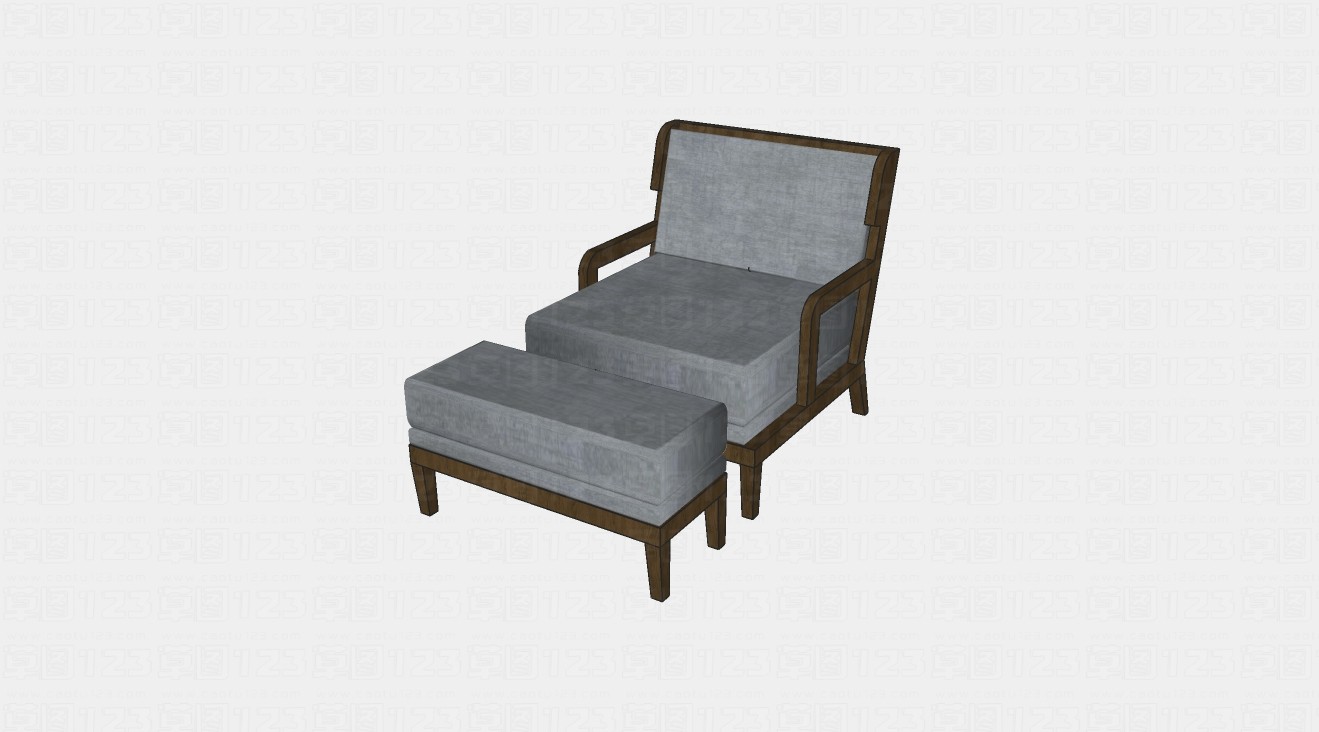 懒人伸腿躺椅su模型1.jpg(1)