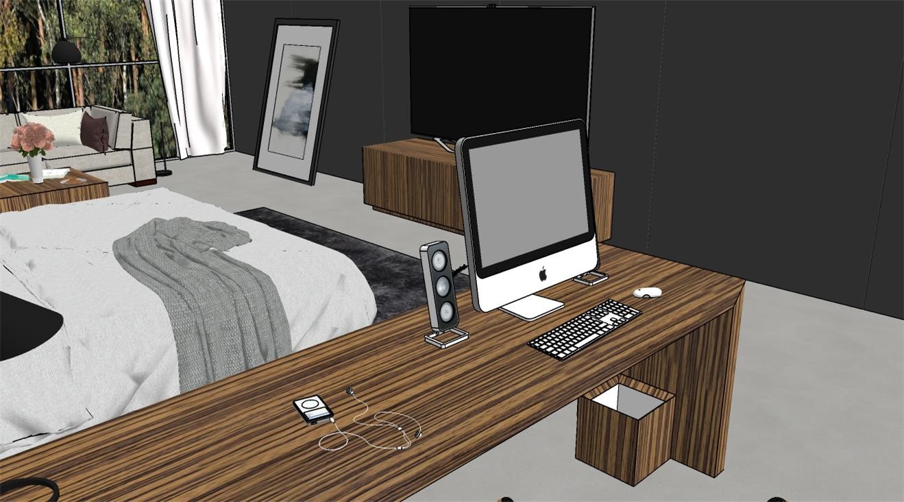 卧室家居整体方案设计su模型3.jpg(3)