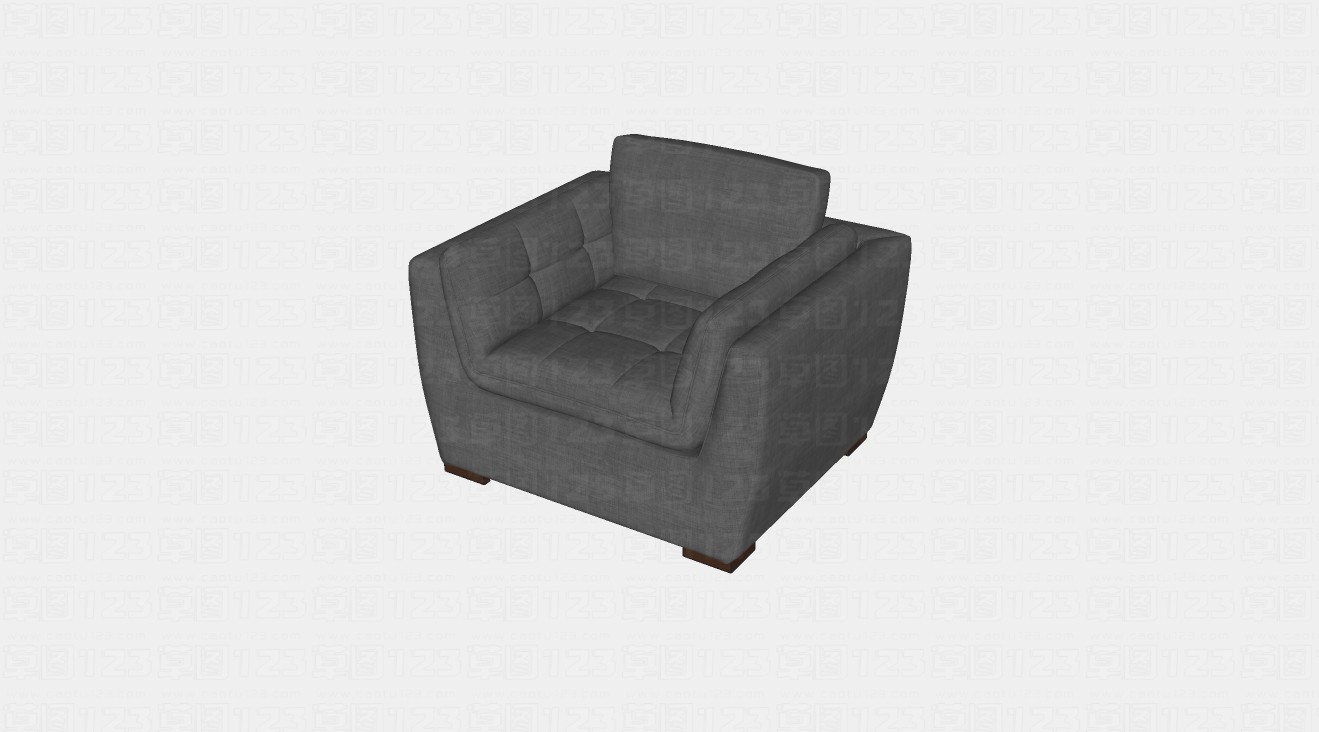现代风格单人沙发su模型1.jpg(1)