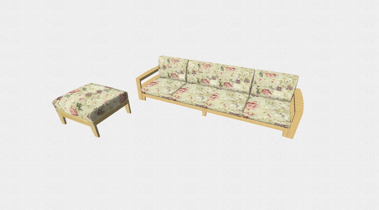 多人组合骨架沙发su模型1.jpg(1)