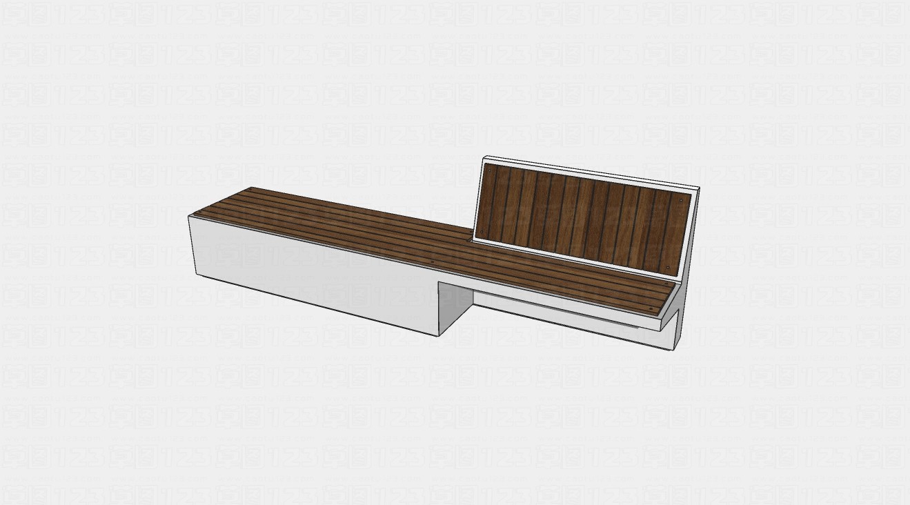 户外公园座椅水泥长凳su模型1.jpg(1)
