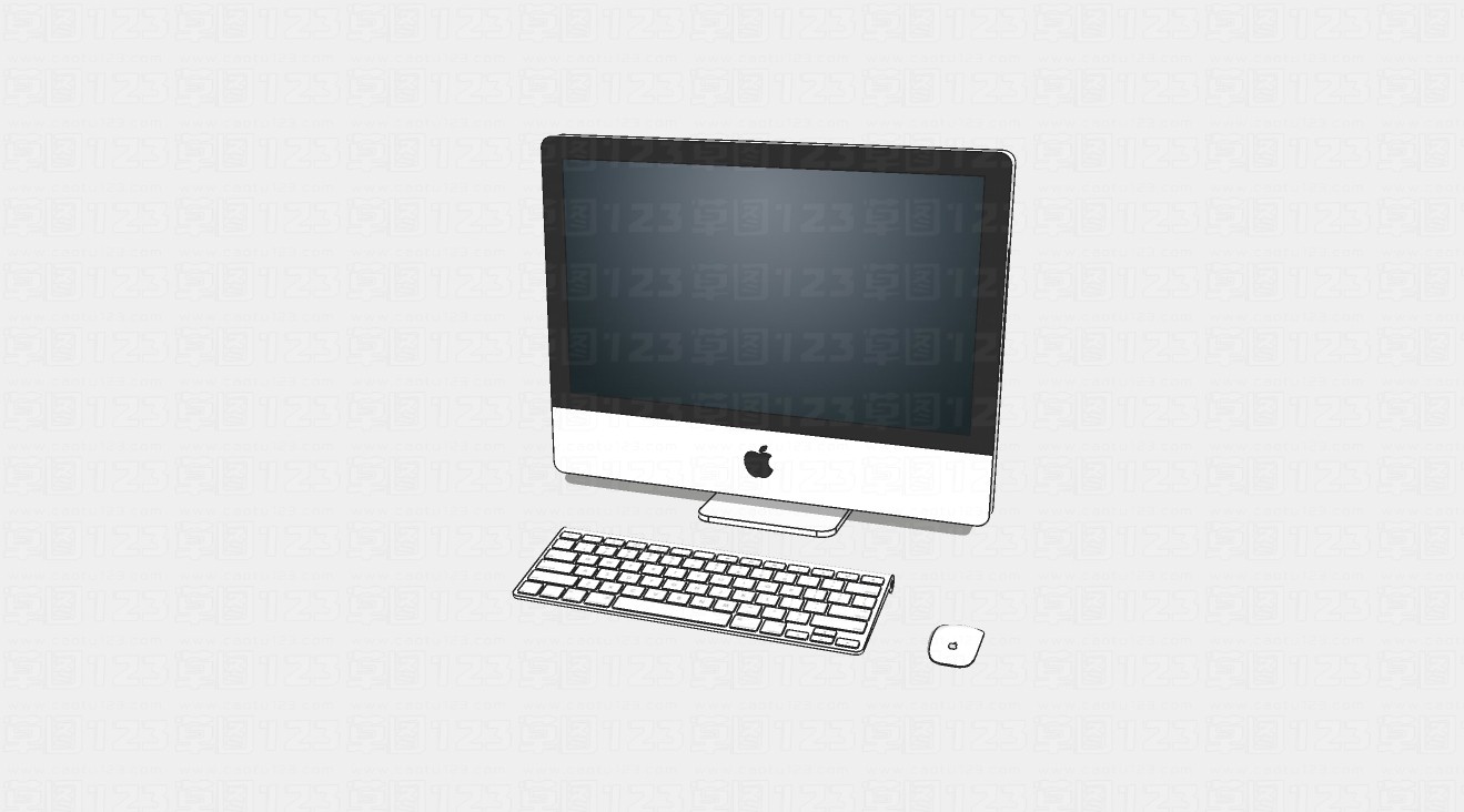苹果电脑一体机iMac电脑su模型1.jpg(1)