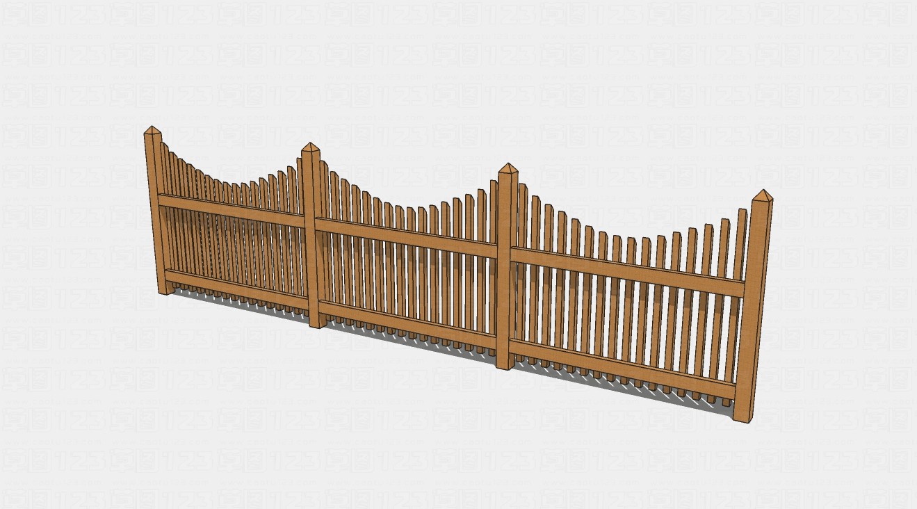 实木围栏su模型1.jpg(1)