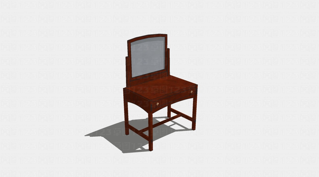 中式单人实木座椅su模型1.jpg(1)