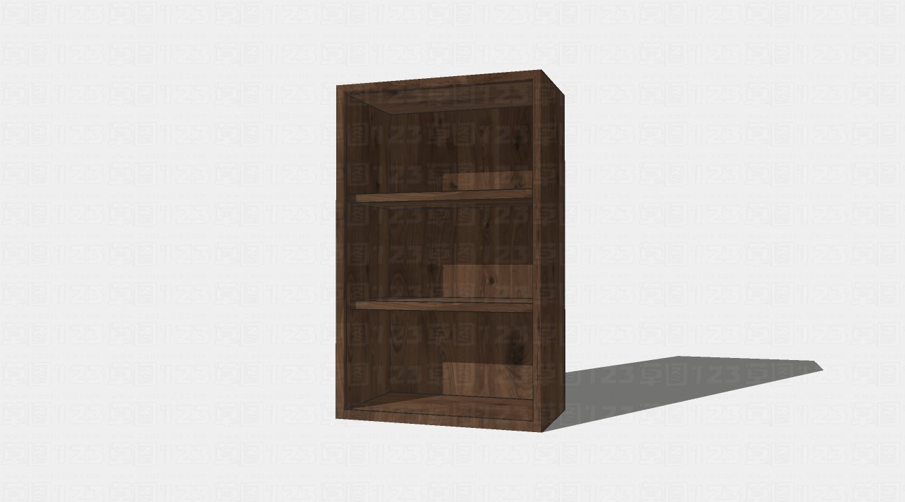 木制陈设书柜su模型1.jpg(1)