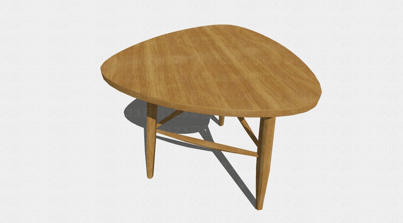 现代轻奢三角餐桌su模型1.jpg(1)