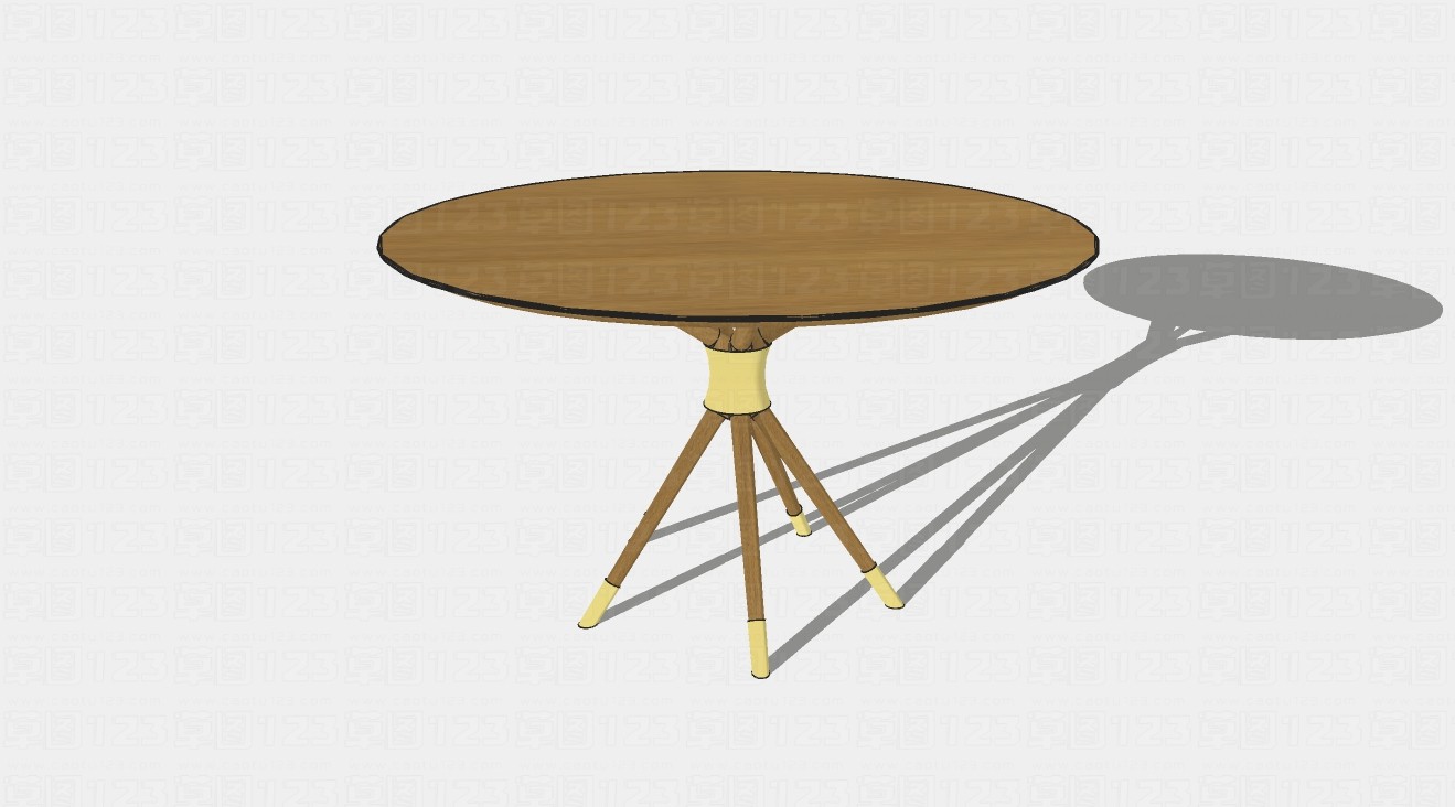 现代轻奢多功能桌餐桌su模型1.jpg(1)