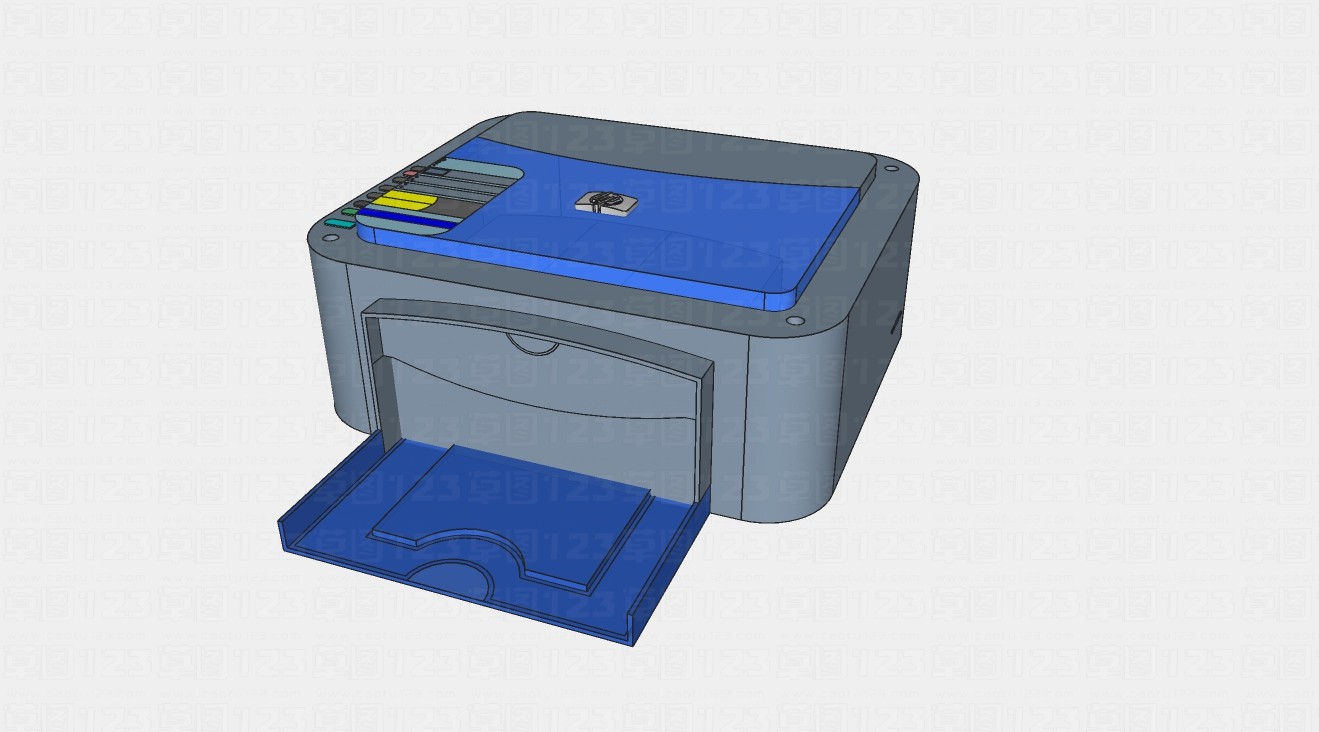 台式打印机su模型1.jpg(1)