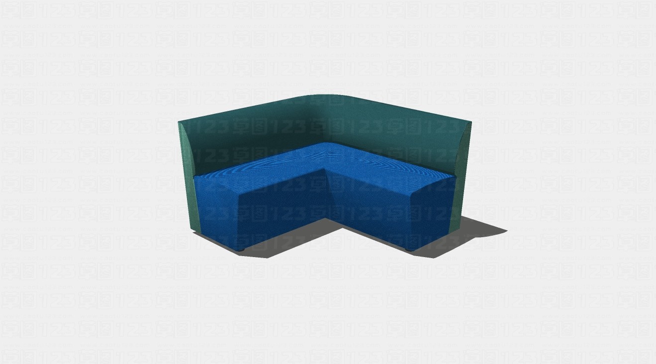 L型多人连体沙发su模型1.jpg(1)