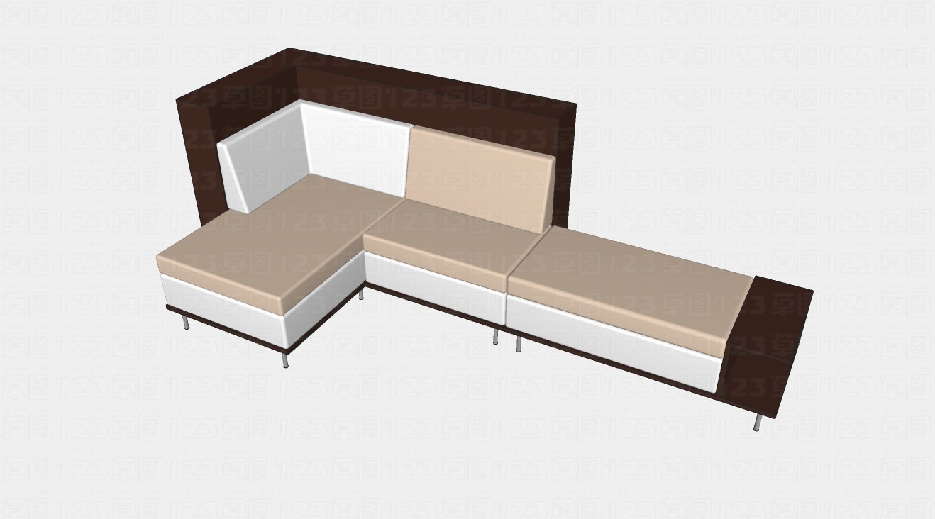 多人靠墙定制沙发su模型1.jpg(1)