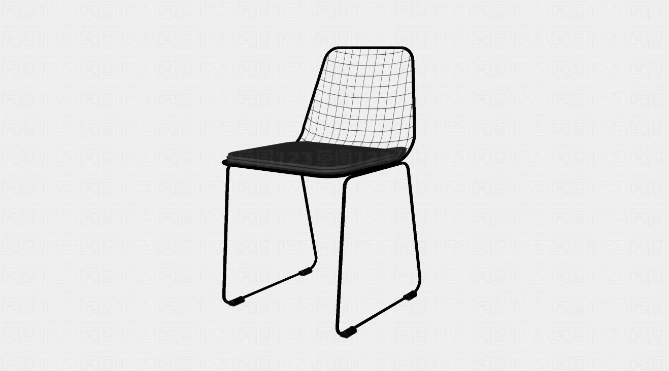 简约单人椅子su模型1.jpg(1)