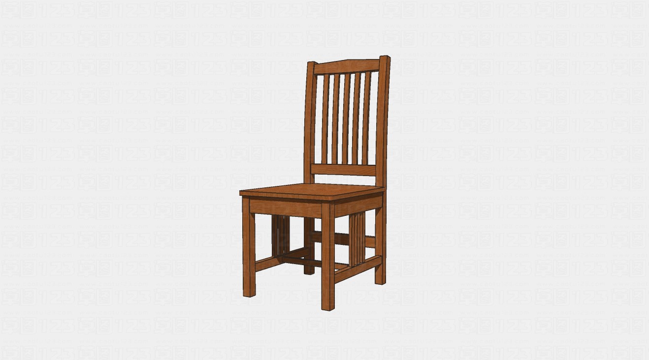 美式单人座椅su模型1.jpg(1)