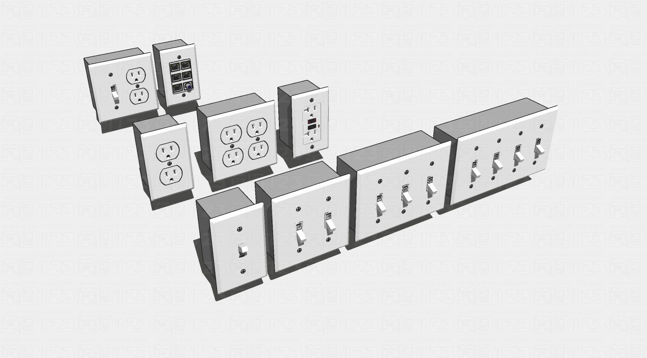 九组电控插座开关设计su模型1.jpg(1)