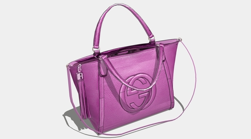 紫色女士手提包su模型