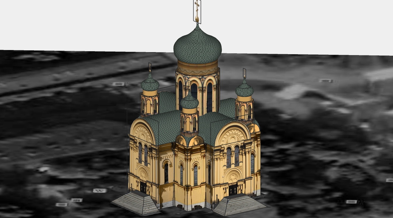 城堡教堂古建筑su模型