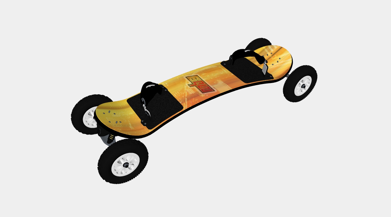 电动滑板车su模型