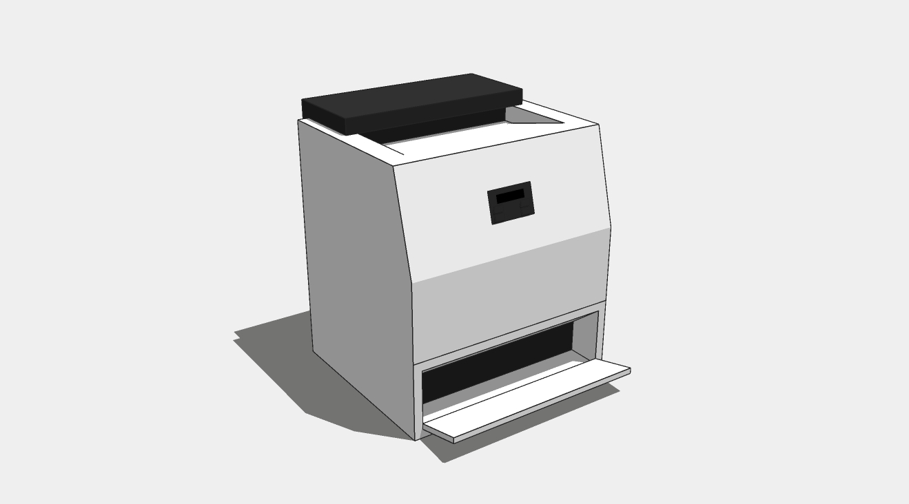 打印机复印机一体机su模型